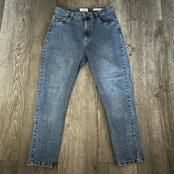 Cotton On Stretch High Rise Mom Jeans Size 12 - Picture 2 of 7